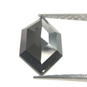1 To 3 Carat Elongated Hexagon Diamond Loose Black Diamonds