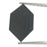 1 To 3 Carat Elongated Hexagon Shape Black Diamond