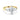 2 Ct Marquise And Pear Cut Prong Setting Lab Diamond Three Stone Ring In Yellow Gold