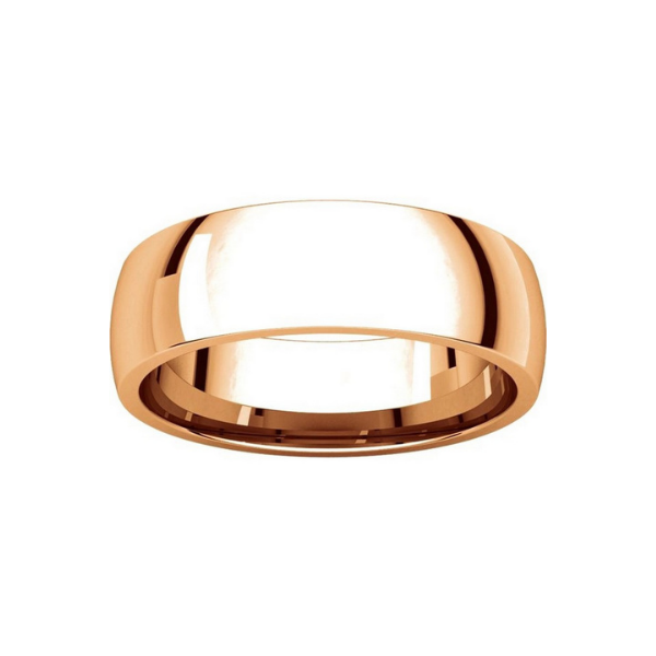 Men’s Classic Wedding Ring In 14K Rose Gold