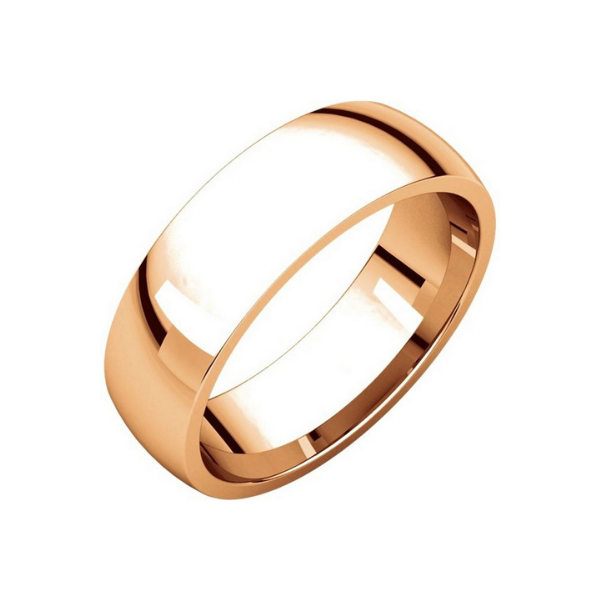 Men’s Classic Wedding Ring In 14K Rose Gold-2