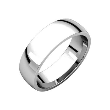 Men’s Classic Wedding Ring In 14K White Gold-2