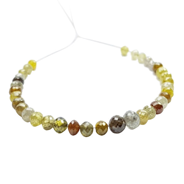 7 Inch Multi Color Diamond Beads Bracelet Strand