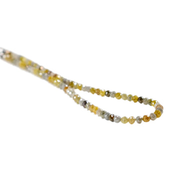 30 Inch Natural Fancy Color Diamond Beads Necklace