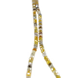 30 Inch Fancy Color Diamond Beads Necklace