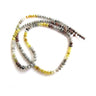 18 Inch Multi Color Diamond Feceted Beads Necklace