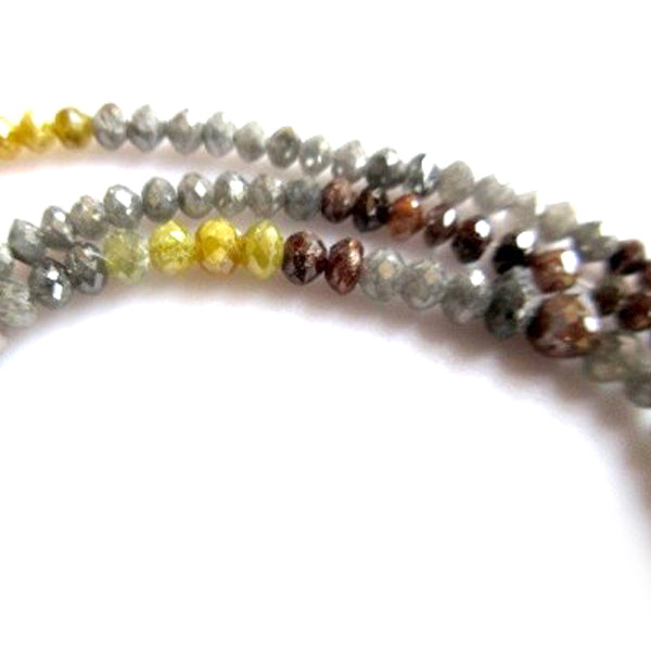 16 Inch Mixed Color Diamond Beads Necklace