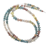 7 Inch Mixed Color Raw Diamond Beads