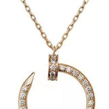 0.50 Carat Round Cut Diamond Pendant In Yellow Gold