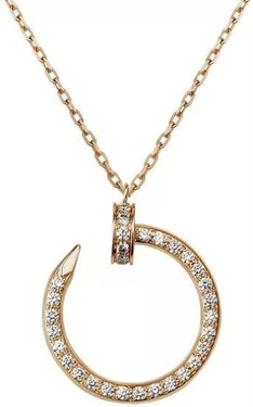 0.50 Carat Round Cut Diamond Pendant In Yellow Gold