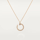 0.50 Carat Round Cut Diamond Pendant In Rose Gold