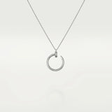 0.50 Carat Round Cut Diamond Pendant In White Gold