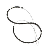 7 Inch Black Diamond Beads Strand