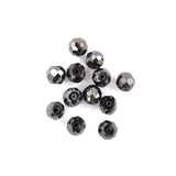 3 Ct Loose Black Diamond Faceted Beads Lot