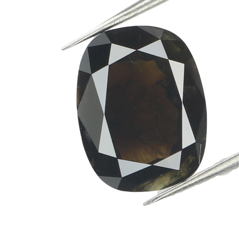 4-5 Ct Oval Cut Black Diamond