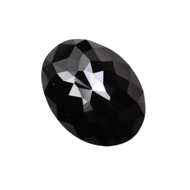 Natural 1 Carat Oval Cut Black Diamond