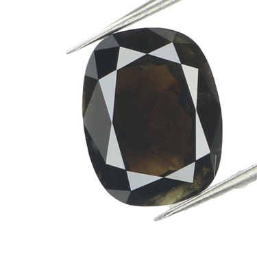 Natural 2 Carat Black Diamond Oval Cut