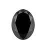 1.8 Carat 8 X 6 Mm Oval Rose Cut Black Diamond