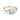 2 Carat Oval And Pear Cut Prong Setting Lab Diamond Three Stone Ring in Yellow Gold