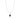 3.10 Carat Oval Sapphire Gemstone Halo Pendant in White Gold