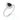 2 Carat Black Diamond Pear Cut Halo Engagement Ring 
