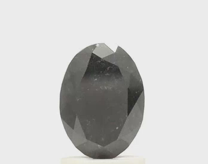 1.78 Ct Oval Cut Salt and Pepper Diamond