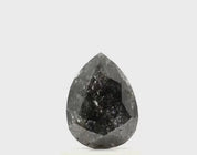 2.13 Ct Fancy Pear Shape Salt and Pepper Diamond