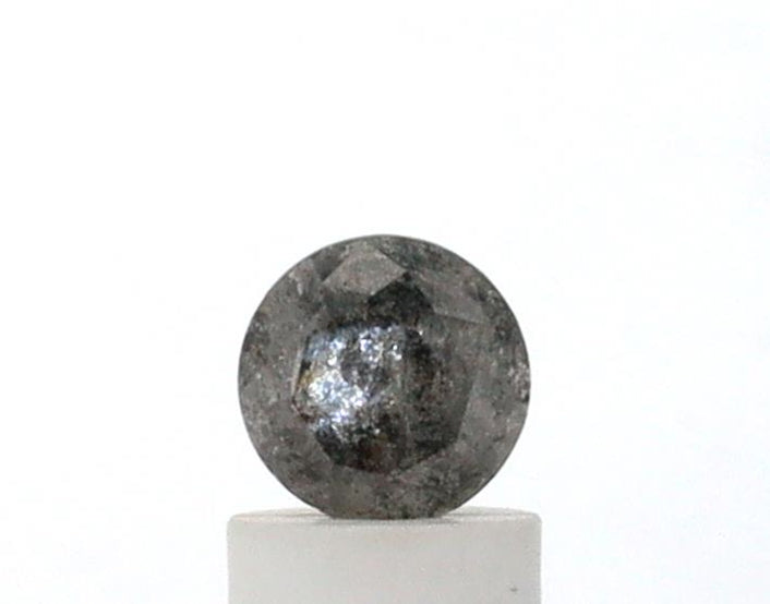0.78 Carat Round Cut Salt & Pepper Diamond