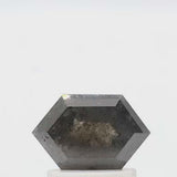 0.89 ct Hexagon Shape Salt and Pepper Diamond