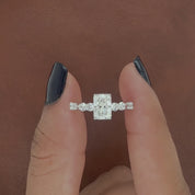1.42 Ct Radiant Cut Lab Grown Diamond Ring