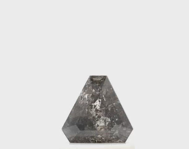 0.55 Ct Geometric Shape Salt and Pepper Diamond