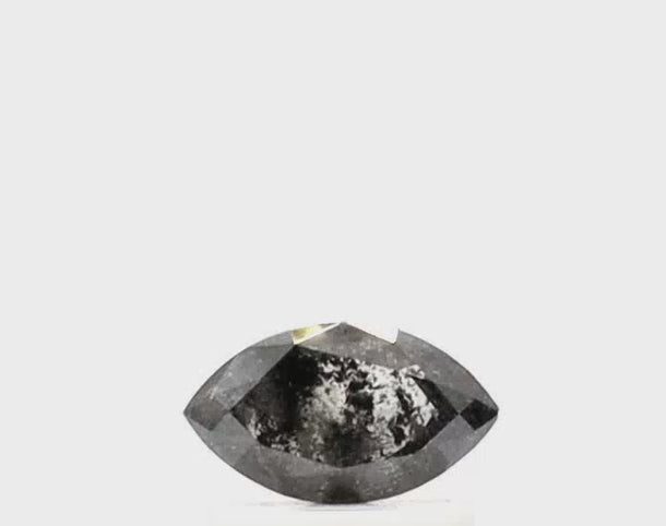 0.48 Carat Marquise Cut Salt and Pepper Diamond