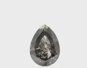 0.72 Ct Pear Shape Salt and Pepper Diamond