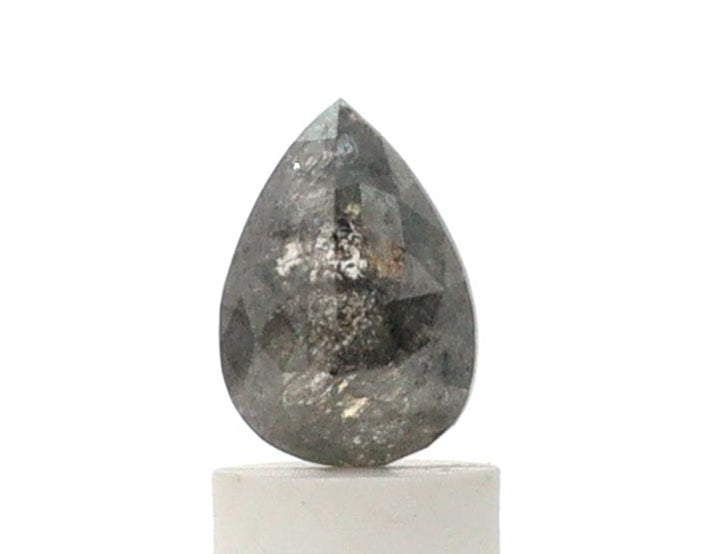1.19 Carat Pear Shape Salt and Pepper Diamond
