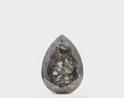 0.80 ct Pear Cut Salt and Pepper Diamond