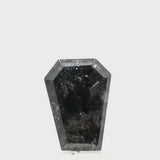 0.62 Carat Coffin Shape Salt and Pepper Diamond