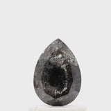 0.78 Ct Pear Shape Salt and Pepper Diamond