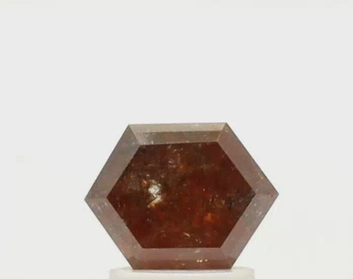 1.65 Ct Hexagon Shape Salt and Pepper Diamond