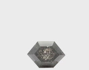 0.66 Ct Hexagon Cut Salt and Pepper Diamond