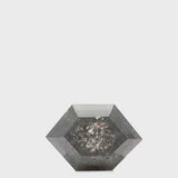 0.66 Ct Hexagon Cut Salt and Pepper Diamond