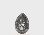 0.50 Ct Pear Cut Salt and Pepper Diamond