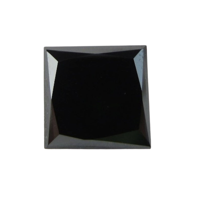 8 Mm Princess Shape Diamond Natural Black Diamond