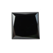 3 Ct Princess Shape Real Loose Black Diamond For Sale