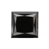 2.8 Carat 7mm Size Princess Cut Black Diamond