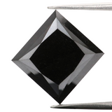 0.50 Ct Princess Cut Black Diamond