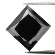 8 Mm Princess Shape Diamond Natural Black Diamond