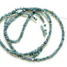 7 Inch Blue Color Raw Diamond Beads