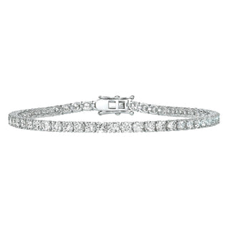 3 Carat Round Cut Prong Setting Moissanite Tennis Bracelet