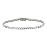 3 Carat Round Cut Prong Setting Moissanite Tennis Bracelet