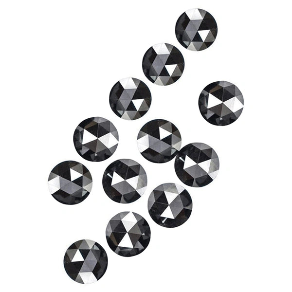 2.60 MM To 3.00 MM Rose Cut Diamond Black Diamonds Lot